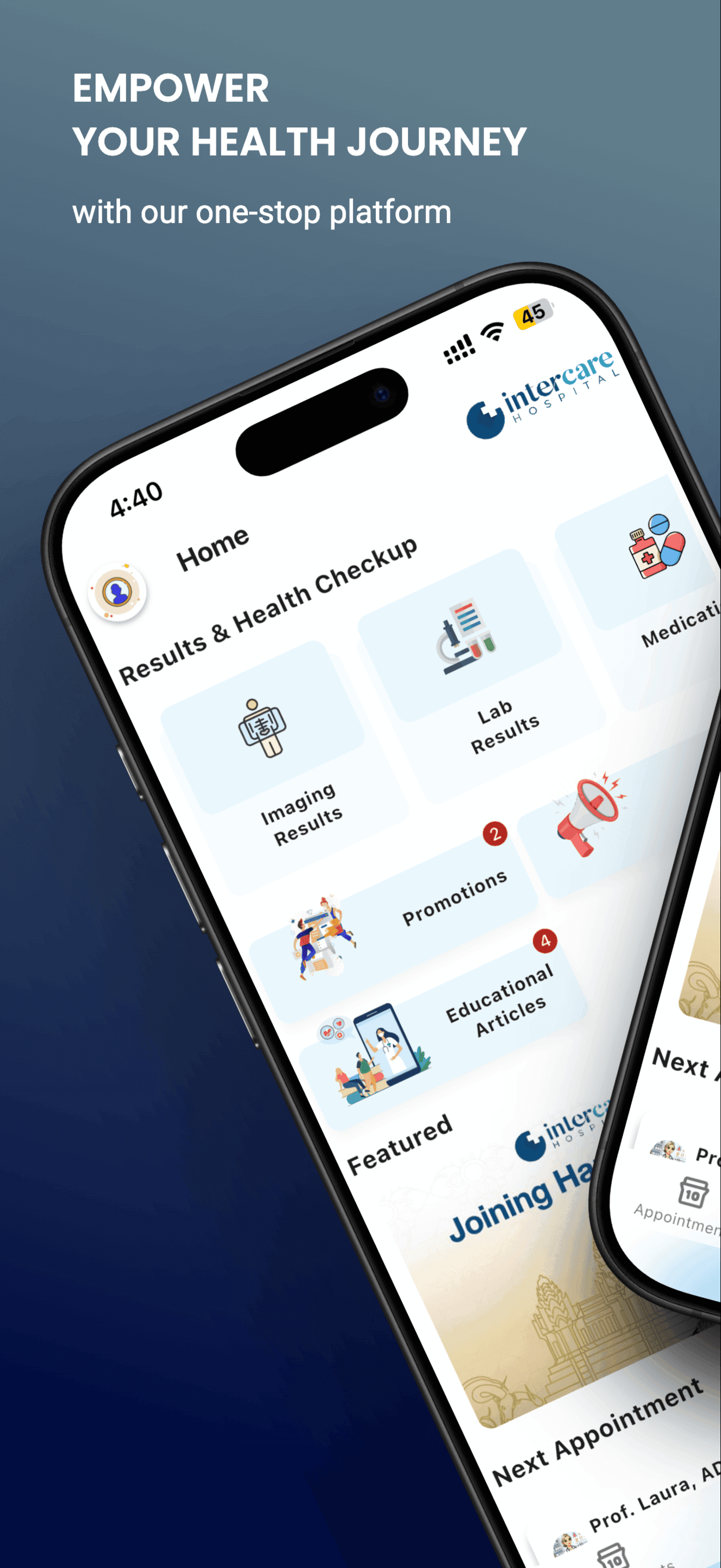Intercare Hospital mobile screenshot 1