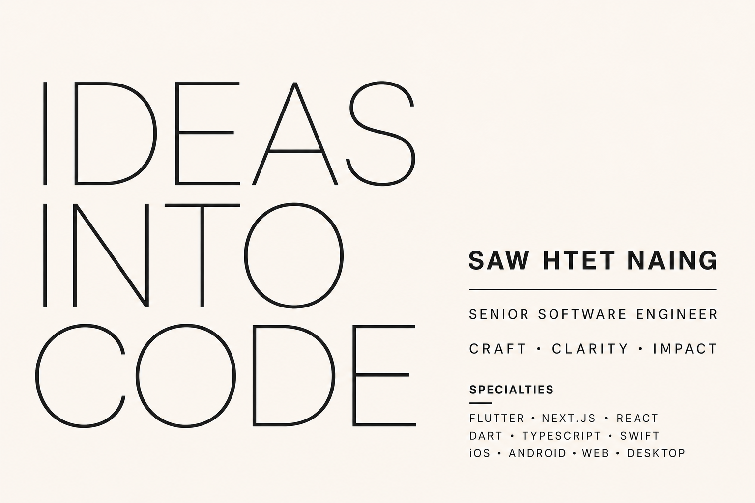 Saw Htet Naing portfolio social preview